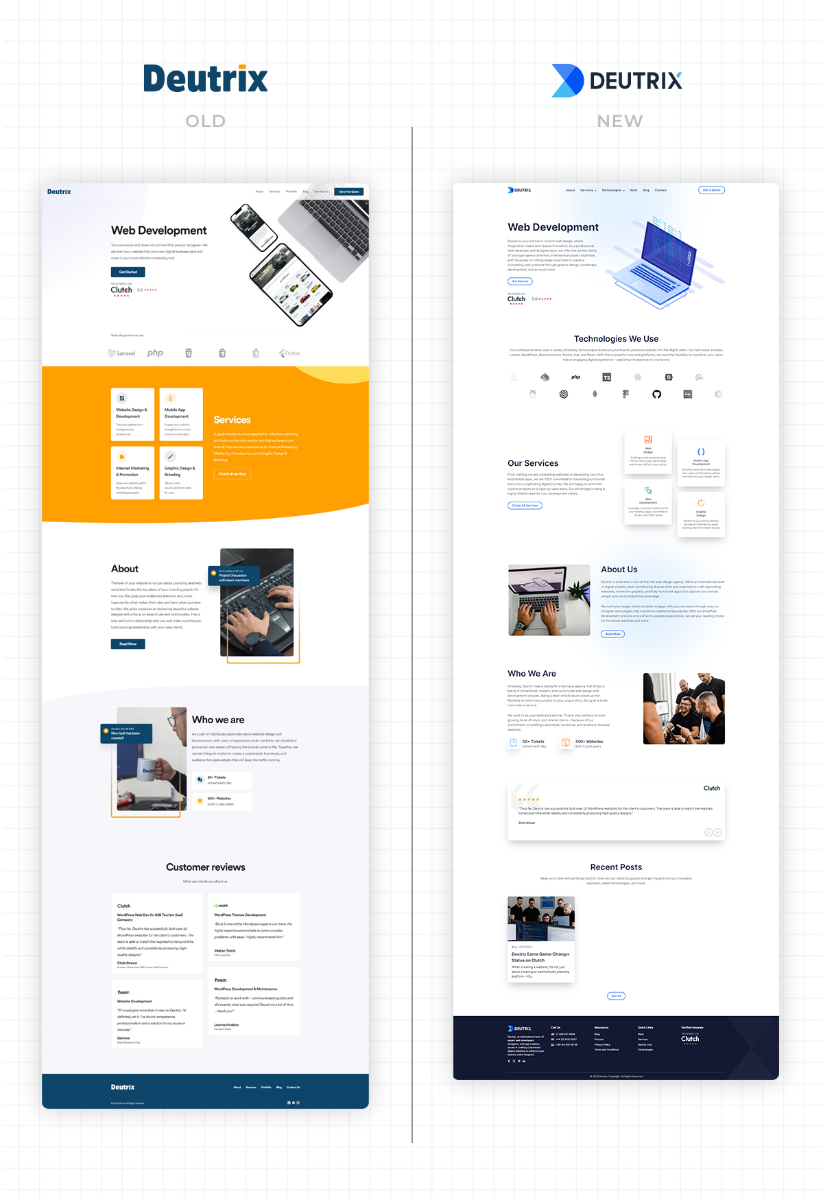 Brand Redesign Comparison