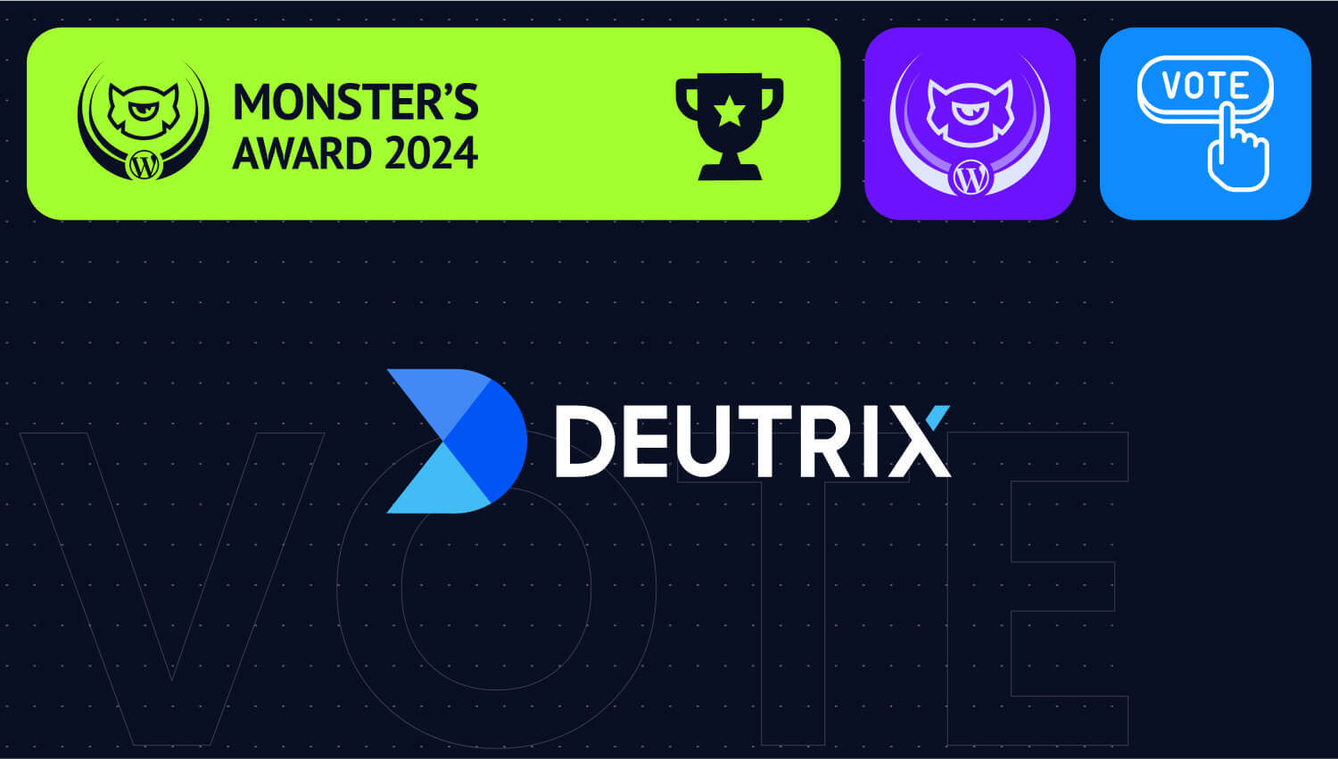 Deutrix Nominated for Monster’s Award 2024: WordPress Agency Category